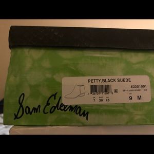 Sam Edelman Shoes - Sam Edelman black suede booties new in box Sam Edelman Shoes - Sam Edelman black suede booties new in box